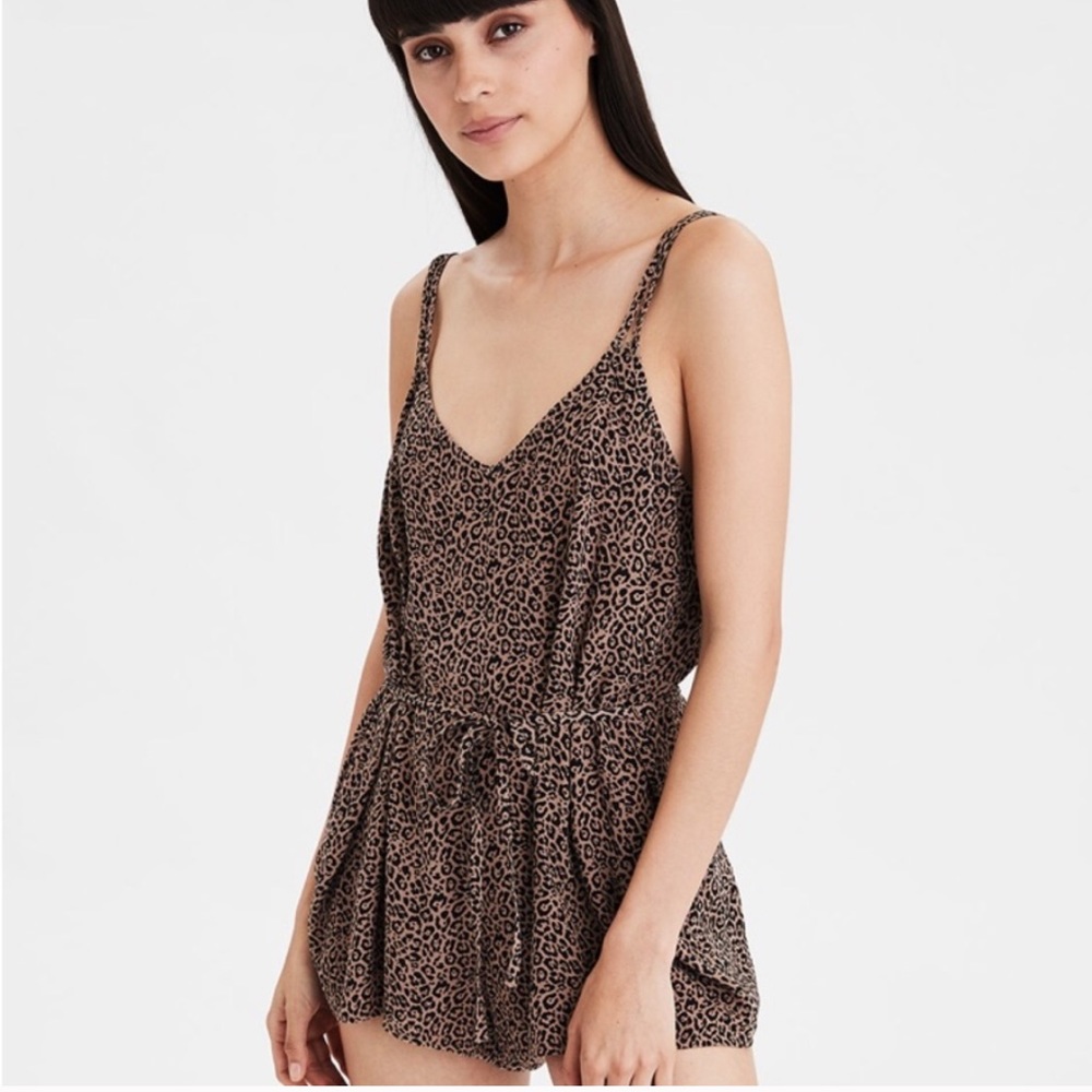 Cheetah Print Romper